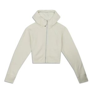 Lululemon Scuba Full-Zip Cropped Hoodie in Bone